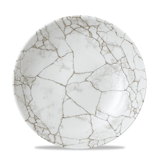 Kintsugi Agate Grey Coupe Bowl